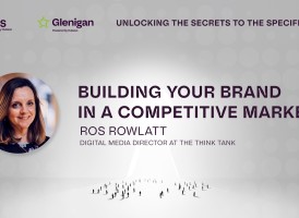 Header image is titled 'Building your Brand in a Competitive Market by Ros Rowlatt, The Think Tank - in collaboration with NBS, Unlocking the Secrets to the Specification event