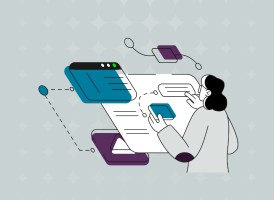 Marketing Masterclass webinar for product manufacturers focussing on Content Marketing. The image is a graphic of a person looking at various elements for consideration within the marketing funnel.