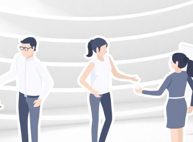 illustration of four people