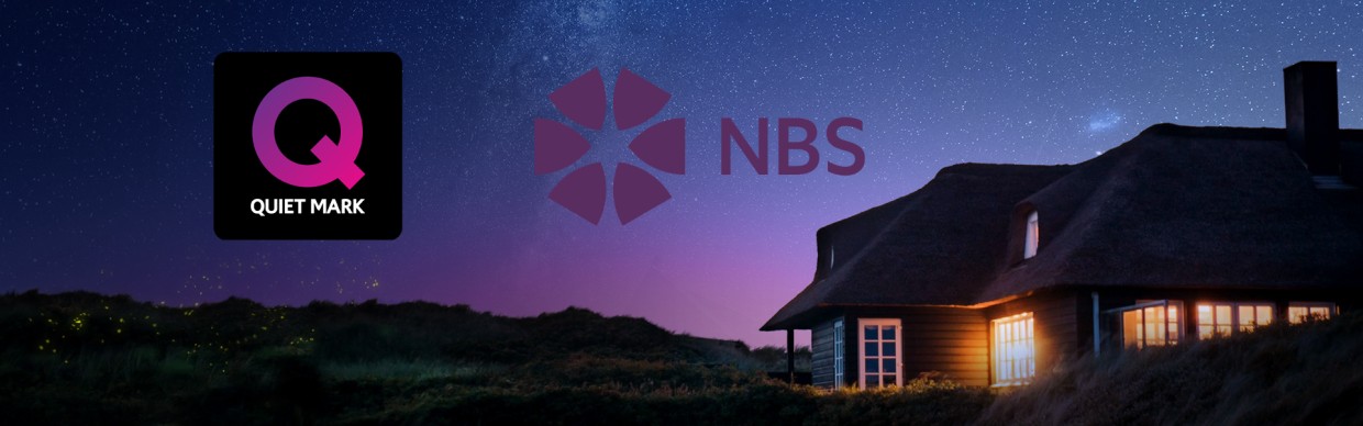 Night sky, house in the hills