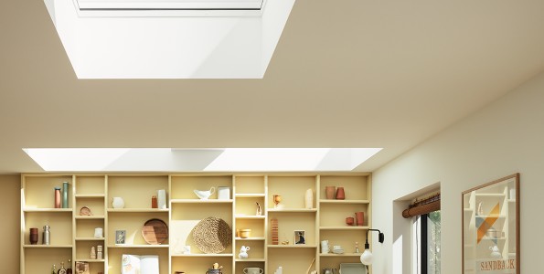 Bookcase inside a building