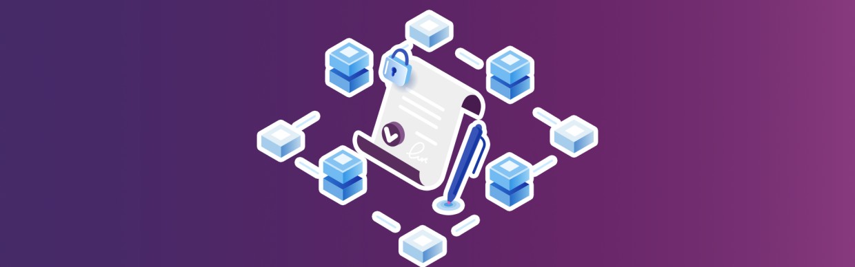 Illustration on a purple background