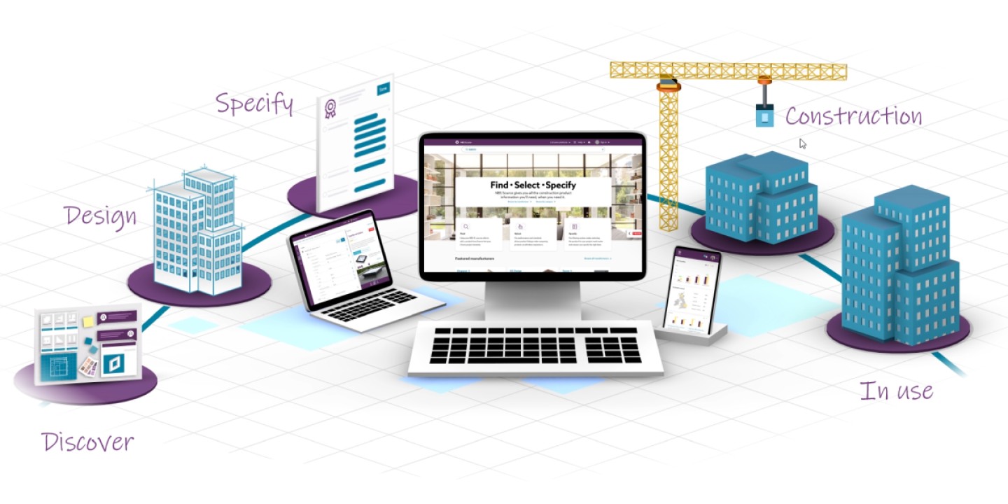 NBS Source: a single platform providing manufacturers’ technical content throughout the project timeline