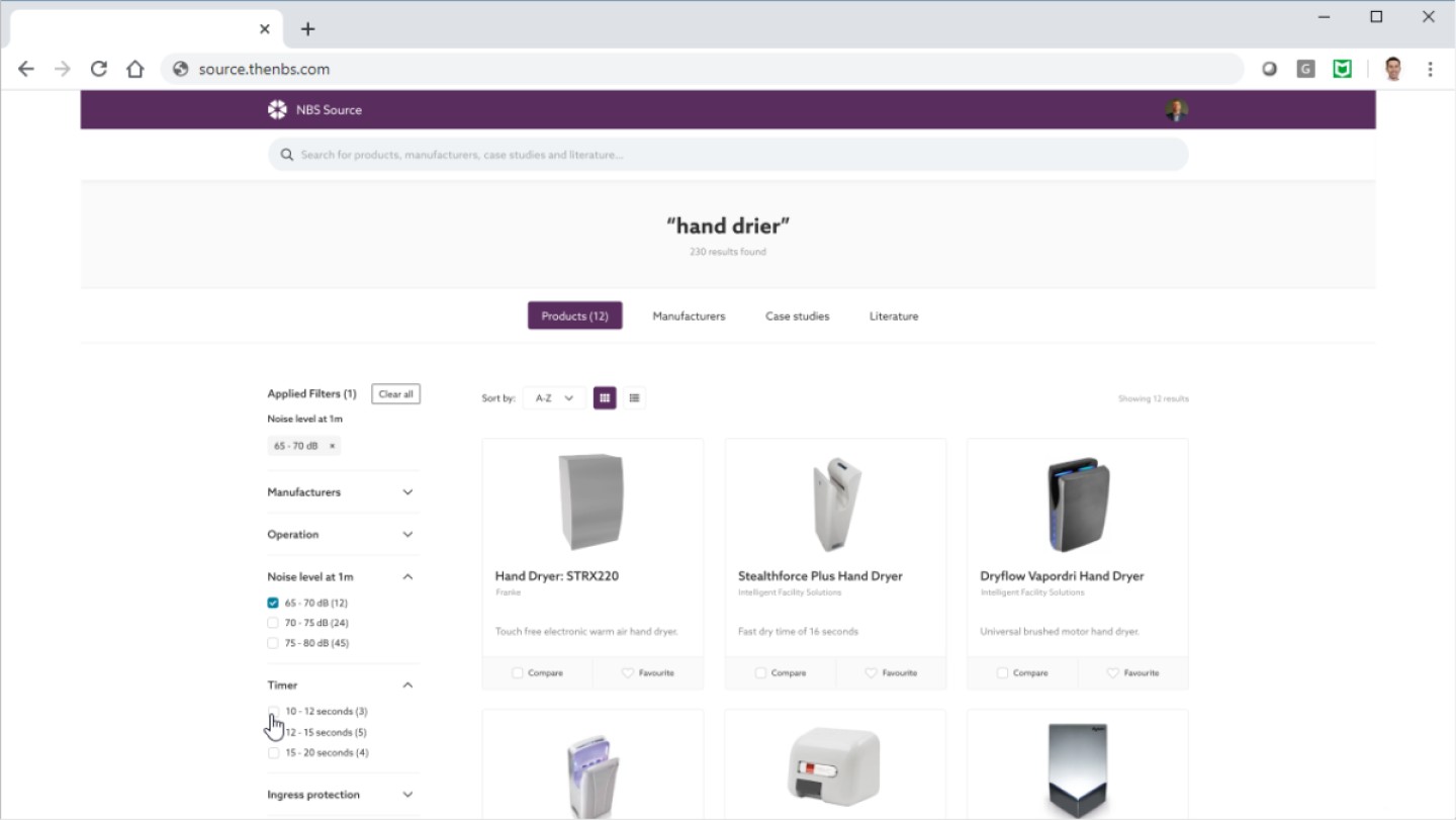 Generic and manufacturer specifications aligned