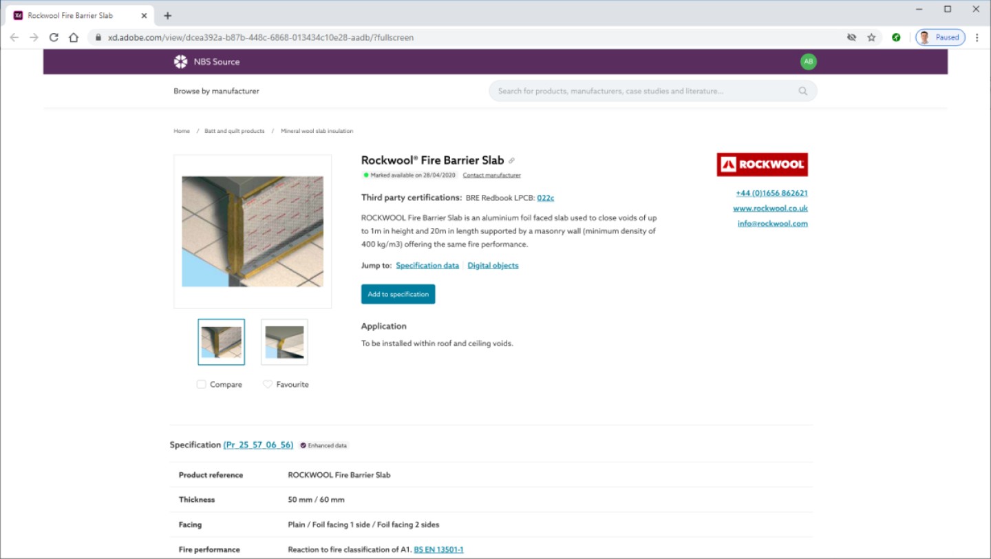 Information that supports the specification process